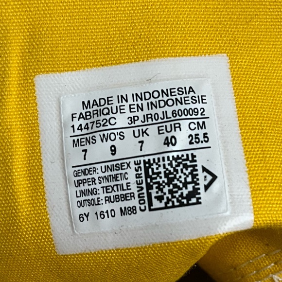 Converse Chuck Taylor City Hiker Leather High Top Sneakers Brown Yellow Sz 7M 9W - Picture 16 of 16